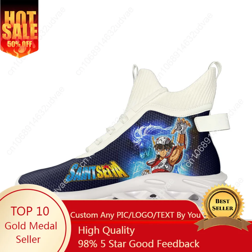 Saint Seiya High Top Flats Sneakers Mens Womens Sports Running Shoes High Quality Sneaker Lace Up Mesh Footwear Custom Shoe
Saint Seiya High Top Flats Sneakers Mens Womens Sports Running Shoes High Quality Sneaker Lace Up Mesh Footwear Custom Shoe
