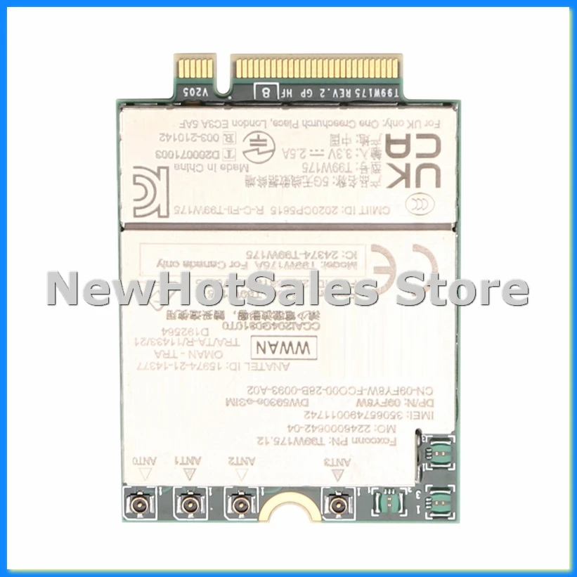 T99W175.12 DW5930e X55 5G Module 1R4FV DP for Laptop 5430 7330 7430 7760 9420 9520-A57M
T99W175.12 DW5930e X55 5G Module 1R4FV DP for Laptop 5430 7330 7430 7760 9420 9520-A57M