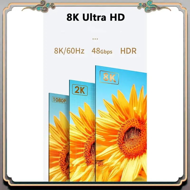 8K -Совместимый оптоволоконный кабель 2.1 8K 60 Гц 4K 120 Гц Сверхвысокая скорость 48 Гбит/с HDR EARC HDCP Оптоволоконные кабели 2M Прочный
8K -Совместимый оптоволоконный кабель 2.1 8K 60 Гц 4K 120 Гц Сверхвысокая скорость 48 Гбит/с HDR EARC HDCP Оптоволоконные кабели 2M Прочный