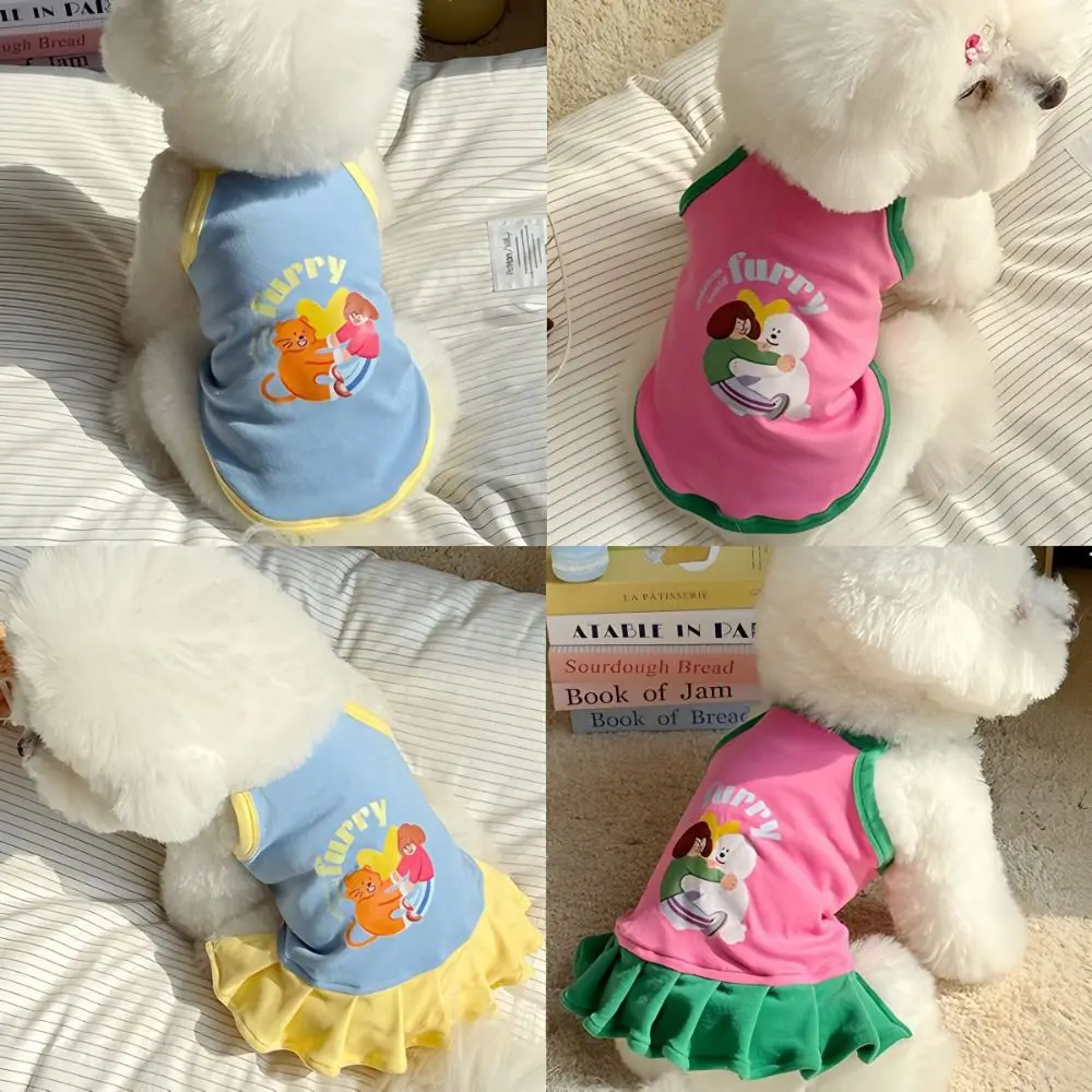 T-Shirt Thin Strap Dogs Vest Comfortable Fabric Cute Style Puppy Camisole Soft Breathable Small Dog Cat Dress Cat
T-Shirt Thin Strap Dogs Vest Comfortable Fabric Cute Style Puppy Camisole Soft Breathable Small Dog Cat Dress Cat