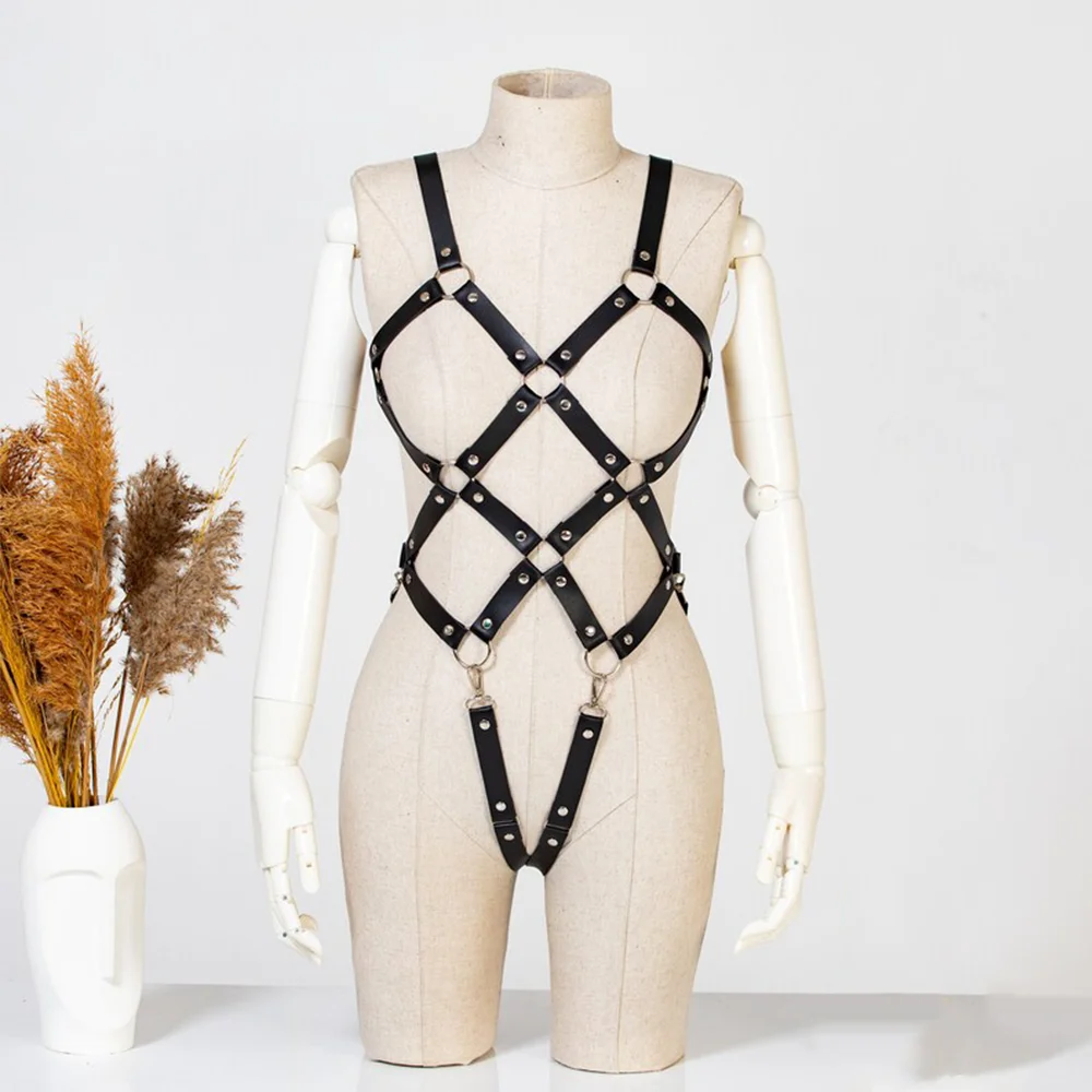 PU Leather Lingerie Harness for Women Full Body Cage Bra and Chest Harness Breast Harness Cage Harness Full Body Harness
PU Leather Lingerie Harness for Women Full Body Cage Bra and Chest Harness Breast Harness Cage Harness Full Body Harness