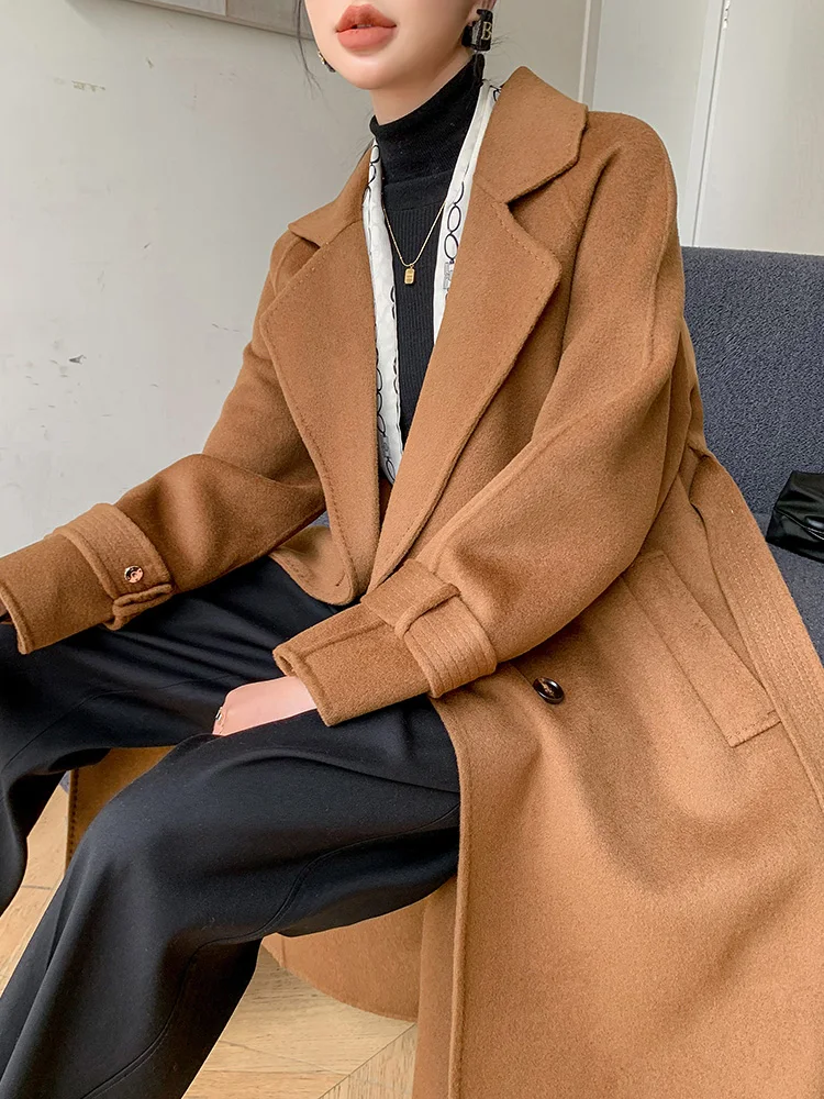 Autumn and Winter New Women's Coat 100% Pure Wool High-End Coat Long Waist Women's Fashion Clothing Comfortable Warm
Autumn and Winter New Women's Coat 100% Pure Wool High-End Coat Long Waist Women's Fashion Clothing Comfortable Warm