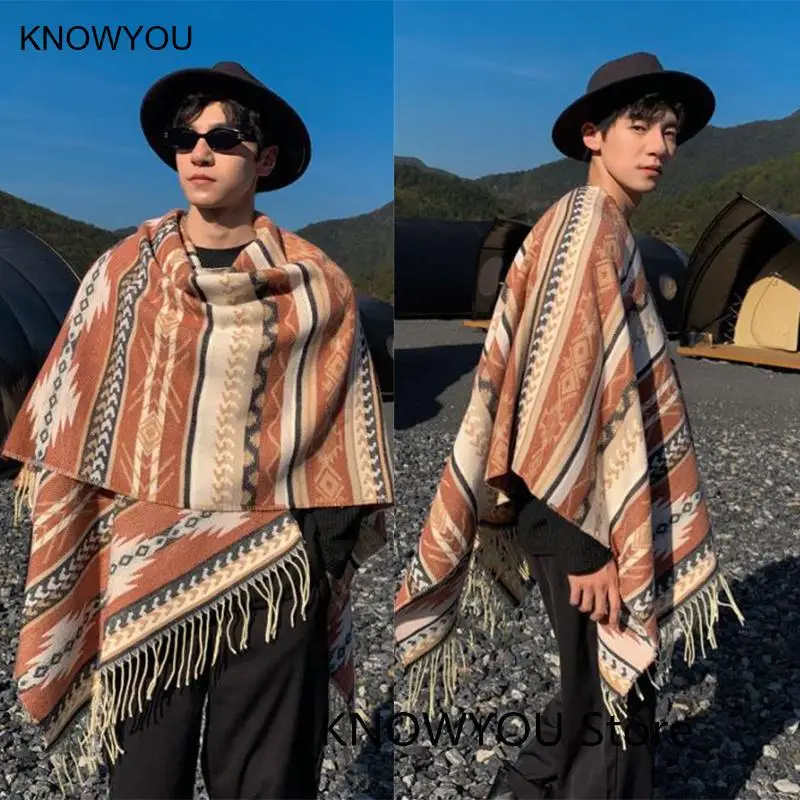 2025 New Shawl for Men Warmth Imitation Cashmere Cloak Long Tassel Pashmina Cape Stole Bigsize Jacket Men Print Outwear Pashmina
2025 New Shawl for Men Warmth Imitation Cashmere Cloak Long Tassel Pashmina Cape Stole Bigsize Jacket Men Print Outwear Pashmina