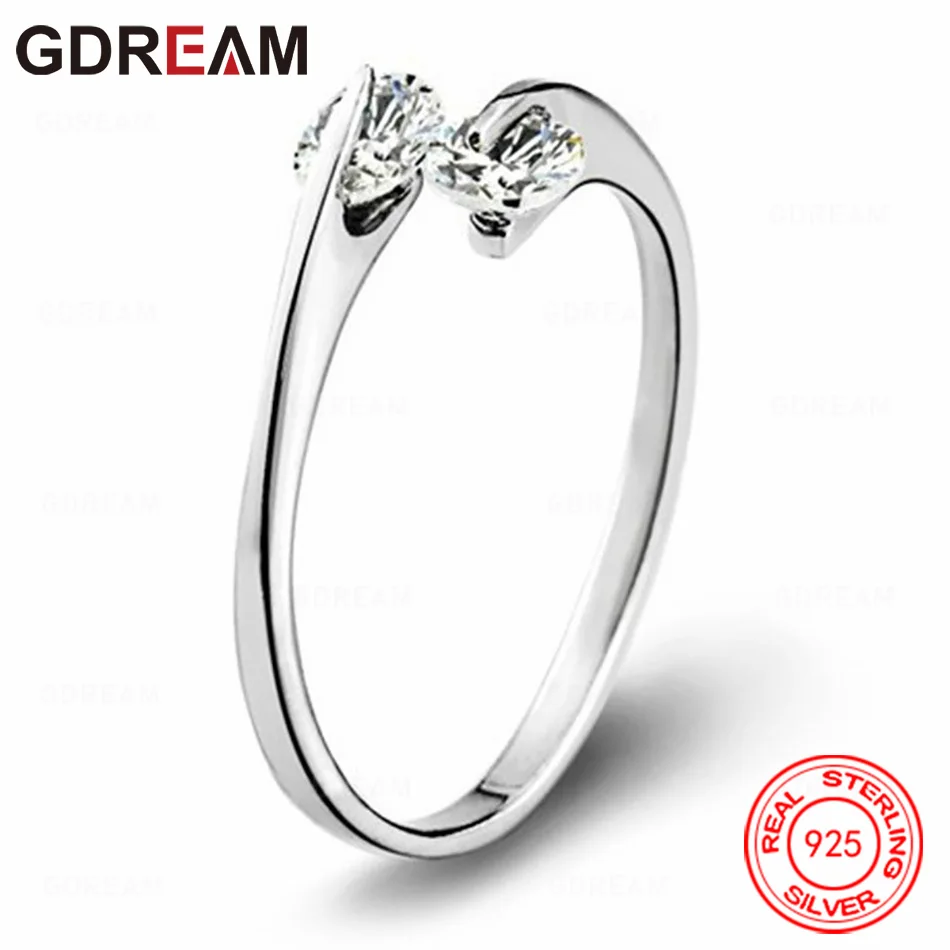 GDREAM 925 Sterling Silver Zirconia Open Ring - A Delicate And Stylish Engagement Jewelry Piece For Women.
GDREAM 925 Sterling Silver Zirconia Open Ring - A Delicate And Stylish Engagement Jewelry Piece For Women.