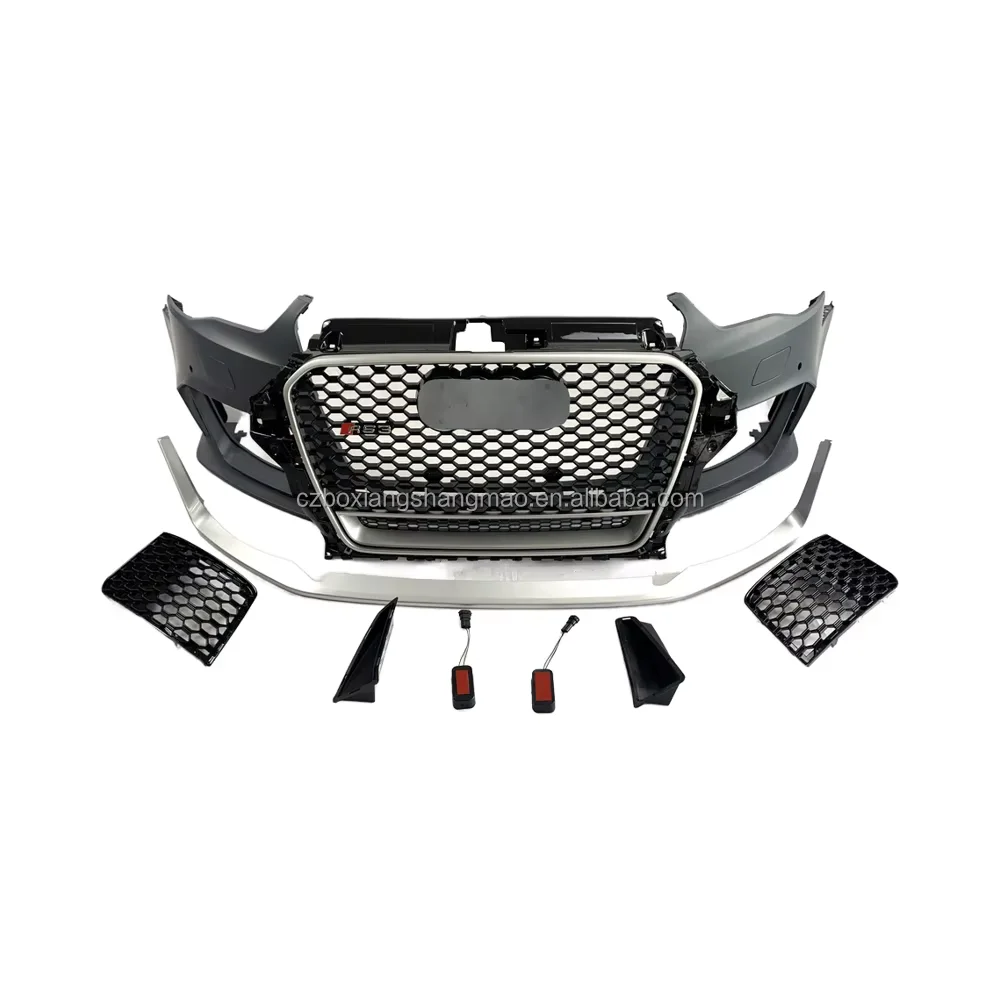 High Quality Car Body Kit A3 Upgrade to RS3 Front Bumper with Grille with Front Lip for Audi A3 S3 2014 2015 2016
High Quality Car Body Kit A3 Upgrade to RS3 Front Bumper with Grille with Front Lip for Audi A3 S3 2014 2015 2016