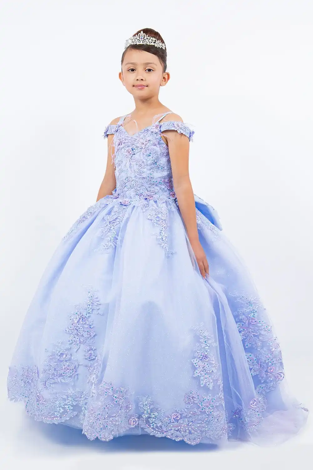 Flower Girl Dress For Wedding With Bow Lace Applique Tulle Puffy Shiny Kids Birthday Party First Communion Ball Gowns Customized
Flower Girl Dress For Wedding With Bow Lace Applique Tulle Puffy Shiny Kids Birthday Party First Communion Ball Gowns Customized