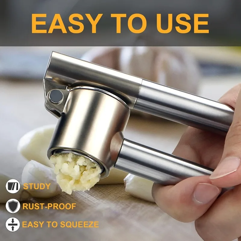 Garlic Press Peeler Cleaning Brush SetStainless Steel Manual Ginger Garlic Press Garlic Chopper Kitchen Tool DIY Garlic Mincer
Garlic Press Peeler Cleaning Brush SetStainless Steel Manual Ginger Garlic Press Garlic Chopper Kitchen Tool DIY Garlic Mincer