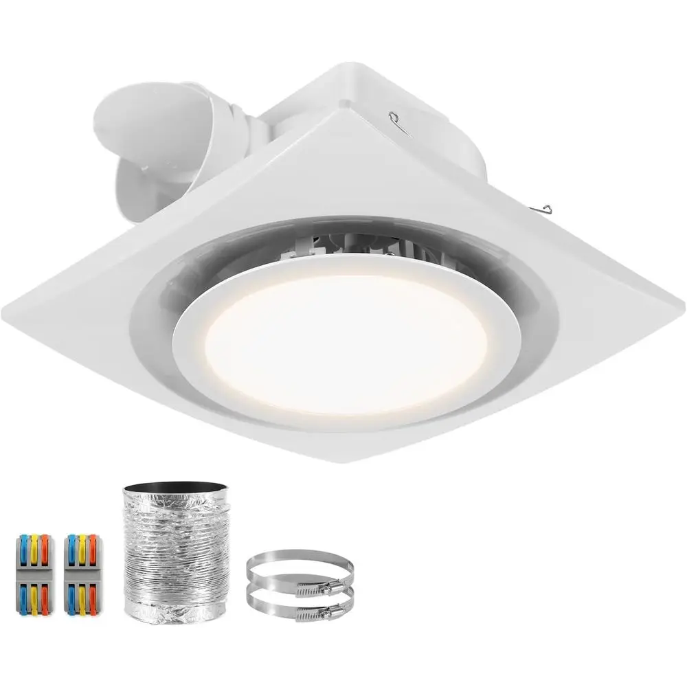 12-дюймовый вытяжной вентилятор для ванной с подсветкой, 110 см, 3000K, 17 Вт, круглый, бесшумный, с рычажным управлением и кабелем
12-дюймовый вытяжной вентилятор для ванной с подсветкой, 110 см, 3000K, 17 Вт, круглый, бесшумный, с рычажным управлением и кабелем