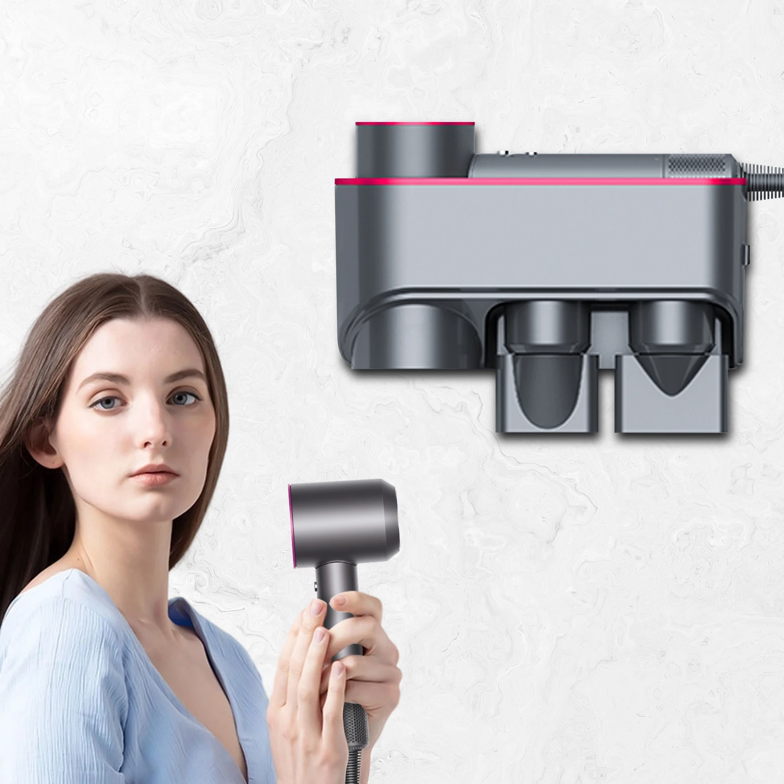 Держатель для фена, вешалка для фена, настенное крепление, совместимое с Dyson Supersonic и XIAOMI, H501, автомобильная сушка для рук
Держатель для фена, вешалка для фена, настенное крепление, совместимое с Dyson Supersonic и XIAOMI, H501, автомобильная сушка для рук