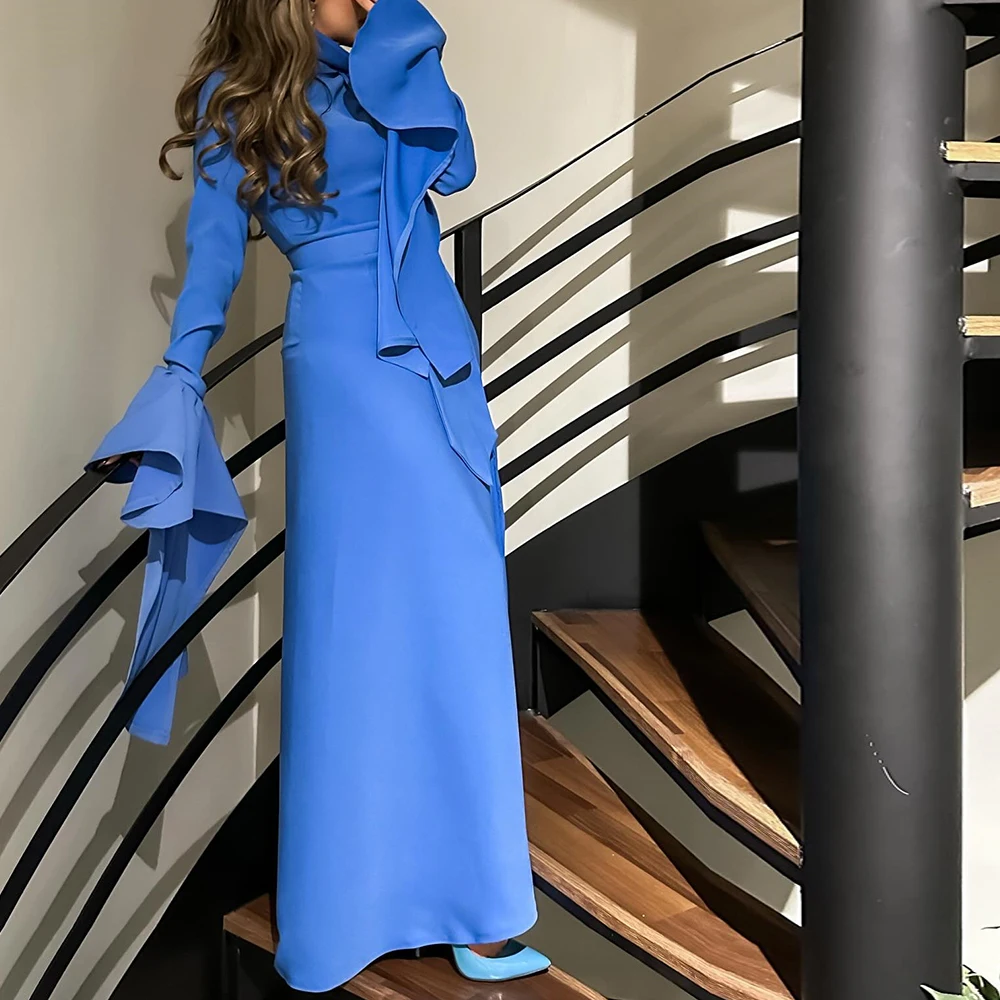 Customized Modern Straight Floor Length High Collar Jersey Long Sleeves Evening Dress Classic Photo Color vestidos pa
Customized Modern Straight Floor Length High Collar Jersey Long Sleeves Evening Dress Classic Photo Color vestidos pa