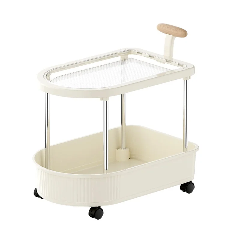 @!Storage Rack Snack Trolley Bedside Storage Cabinet Movable Floor-standing Two-layer with Wooden Handle Living Room
@!Storage Rack Snack Trolley Bedside Storage Cabinet Movable Floor-standing Two-layer with Wooden Handle Living Room
