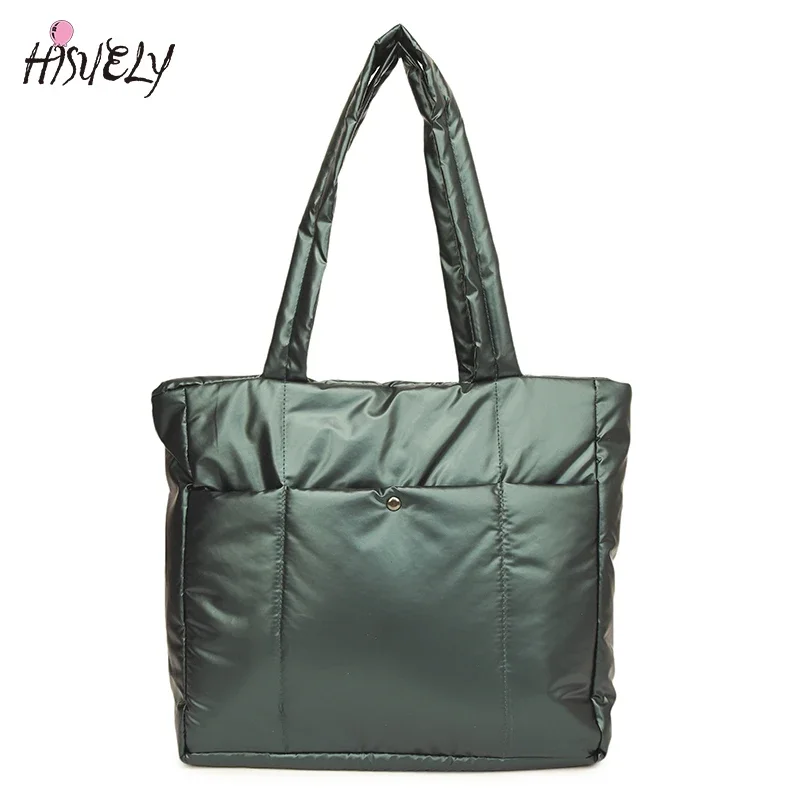 Soft Space Pad Cotton Shoulder Bags for Women Solid Color Large Capacity Tote Bag Waterproof Shopping Winter Quilted Handbags
Soft Space Pad Cotton Shoulder Bags for Women Solid Color Large Capacity Tote Bag Waterproof Shopping Winter Quilted Handbags