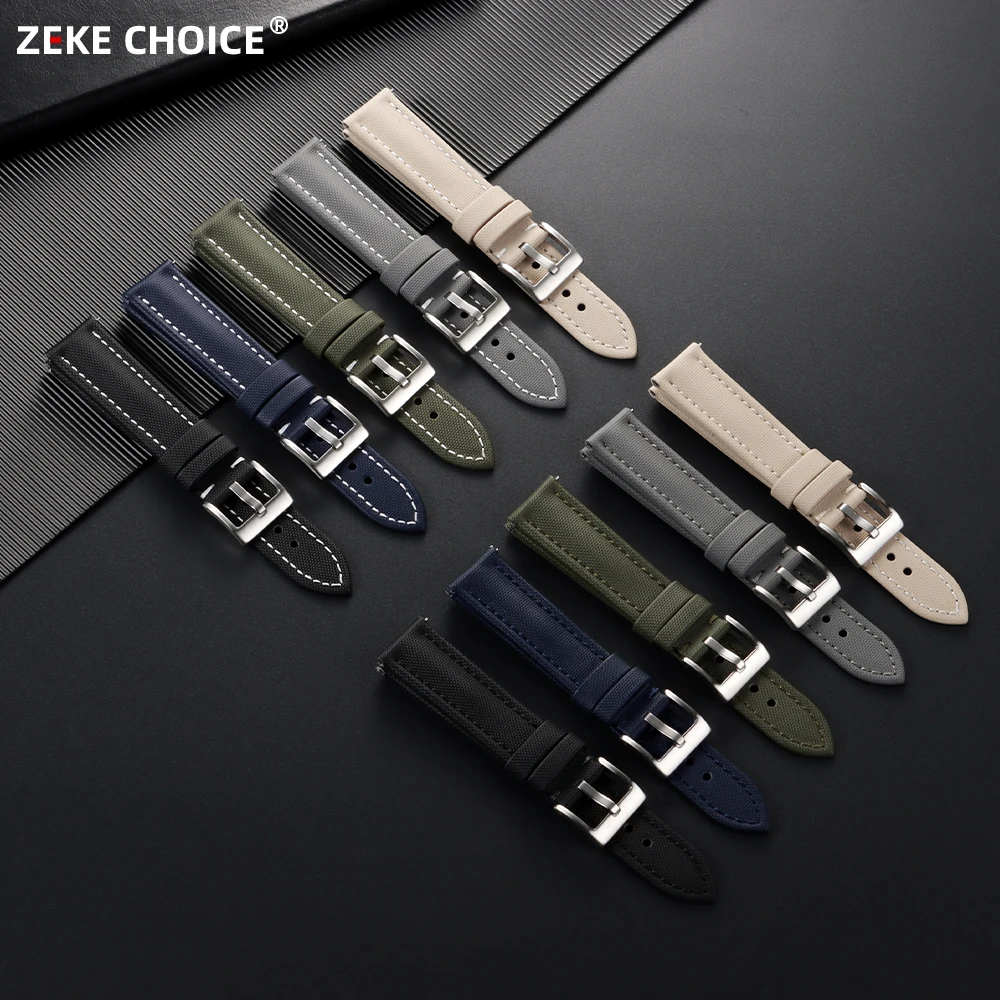 18/19/20/21/22mm Nylon Canvas Watch Bands for Omega for Blancpain Waterproof Sailcloth Strap Grey Green Quick Release Wristband
18/19/20/21/22mm Nylon Canvas Watch Bands for Omega for Blancpain Waterproof Sailcloth Strap Grey Green Quick Release Wristband