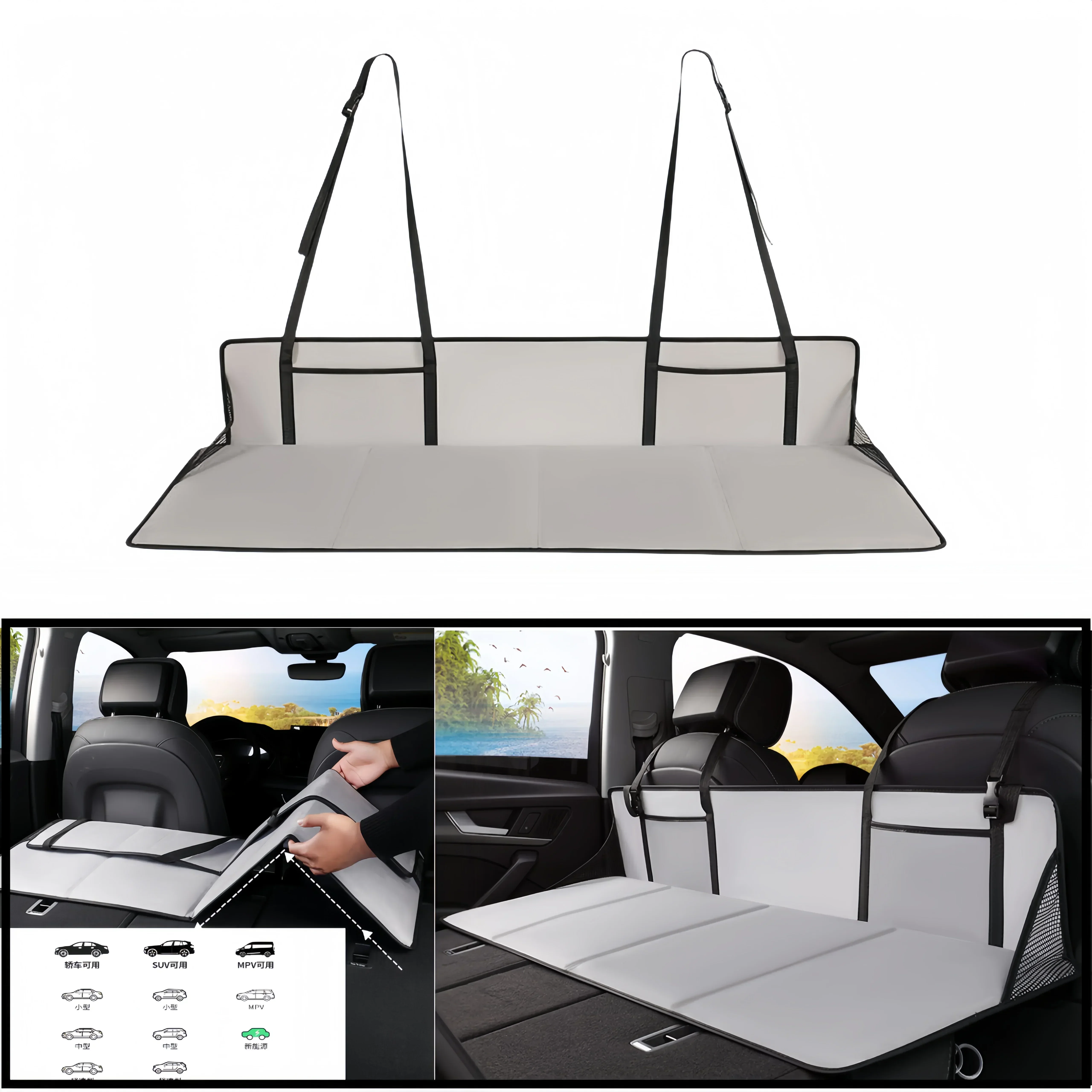 Universally Car Bed Sleeping Mat SUV Rear Seat Extension Board Folding Travel Camping Mattress Trunk Sleep Comfort Head Guard
Universally Car Bed Sleeping Mat SUV Rear Seat Extension Board Folding Travel Camping Mattress Trunk Sleep Comfort Head Guard