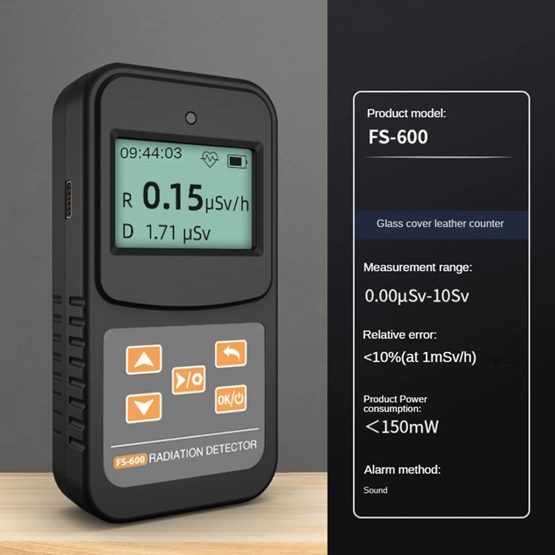 Geiger Counter Nuclear Radiation Detector Β Y X-Ray Detection Geiger Radioactive Detector LCD Display Household
Geiger Counter Nuclear Radiation Detector Β Y X-Ray Detection Geiger Radioactive Detector LCD Display Household