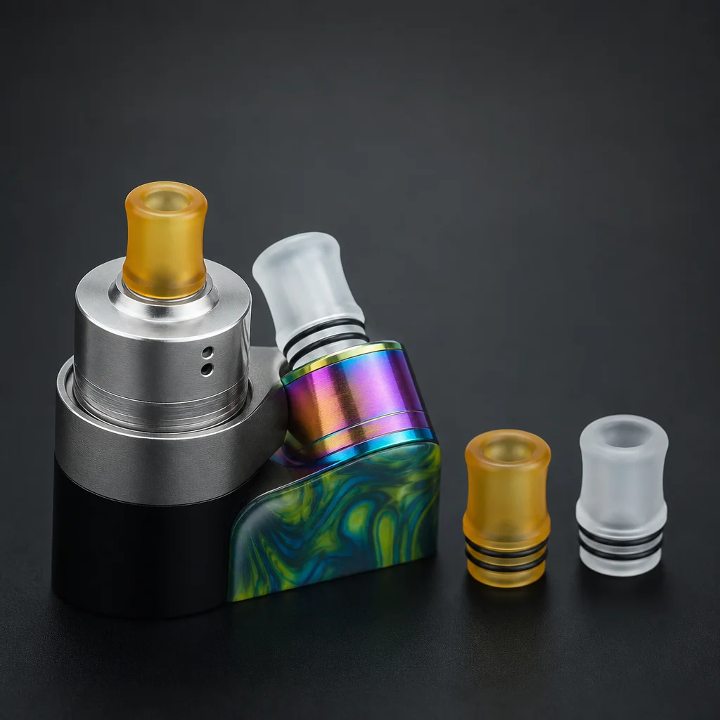 MTL Drip Tip 510 for Kayfun Lite Plus 2021 - Compatible RDA RTA E-Cigarette Accessories in PC, POM, and PEI
MTL Drip Tip 510 for Kayfun Lite Plus 2021 - Compatible RDA RTA E-Cigarette Accessories in PC, POM, and PEI