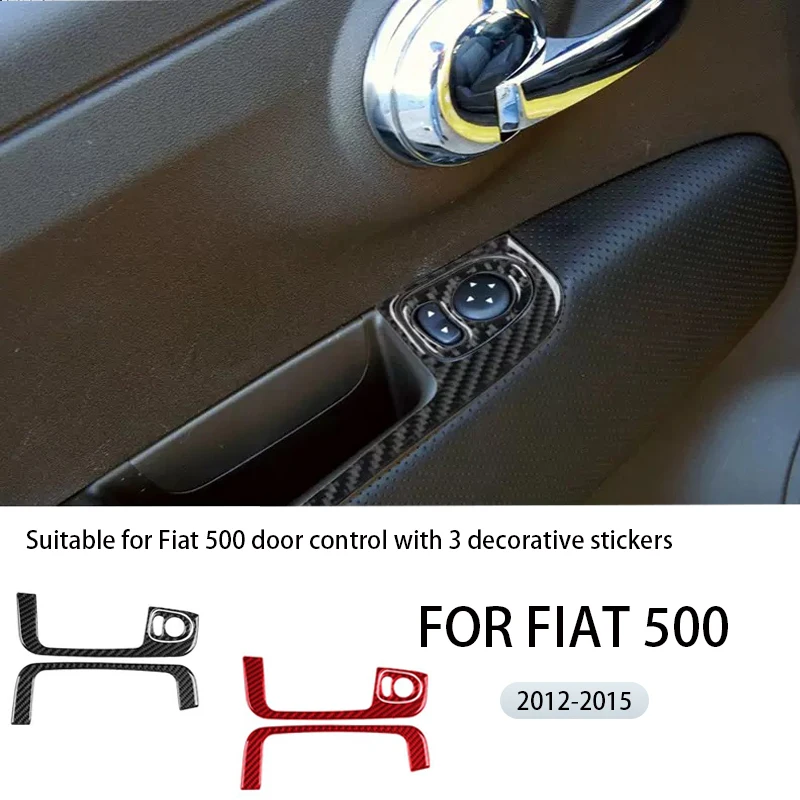 Suitable for 2012-2015 Fiat 500 car interior modification with carbon fiber door control decorative stickers
Suitable for 2012-2015 Fiat 500 car interior modification with carbon fiber door control decorative stickers