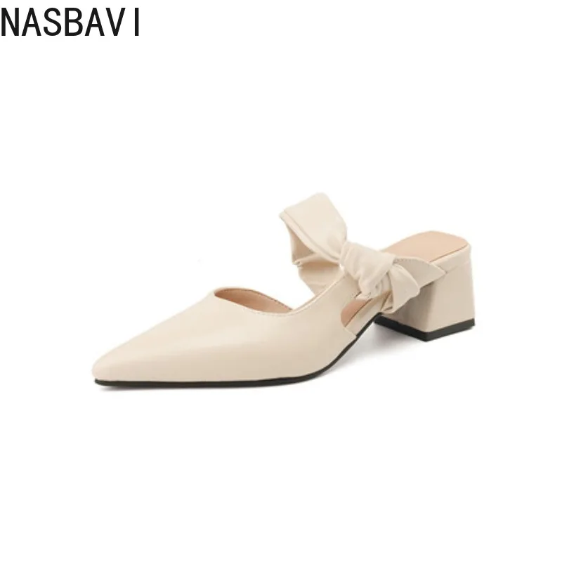 NASBAVI Plus Size Spring Summer New Pointed Toe Hollow Cutout Slippers Women Solid Slip on 5cm Heels Sandals Mules Shoes Female
NASBAVI Plus Size Spring Summer New Pointed Toe Hollow Cutout Slippers Women Solid Slip on 5cm Heels Sandals Mules Shoes Female