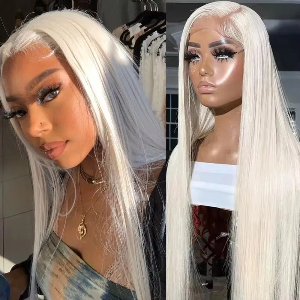 Platinum Blonde Straight 32 Inch Lace Front Wig Ash Blonde Brazilian Human Hair Transparent Lace Frontal Closure Wigs for Women
Platinum Blonde Straight 32 Inch Lace Front Wig Ash Blonde Brazilian Human Hair Transparent Lace Frontal Closure Wigs for Women
