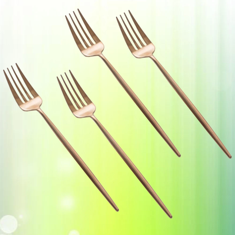 4 pcs Stainless Steel Forks Reusable Healthy Anti Rust Mirror Polished 4 Teeth Design Perfect for Home Restaurant Hotel Western
4 pcs Stainless Steel Forks Reusable Healthy Anti Rust Mirror Polished 4 Teeth Design Perfect for Home Restaurant Hotel Western