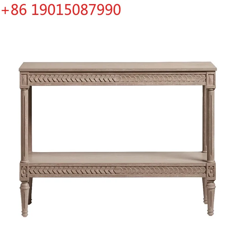American retro solid wood entrance table entrance entrance table rectangular strip case new Chinese side table
American retro solid wood entrance table entrance entrance table rectangular strip case new Chinese side table