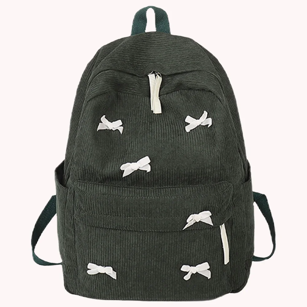 Women Corduroy Bookbag Multi Pocket Casual Daypack Adjustable Strap Laptop Backpack Rucksack for Work Travel 
Women Corduroy Bookbag Multi Pocket Casual Daypack Adjustable Strap Laptop Backpack Rucksack for Work Travel