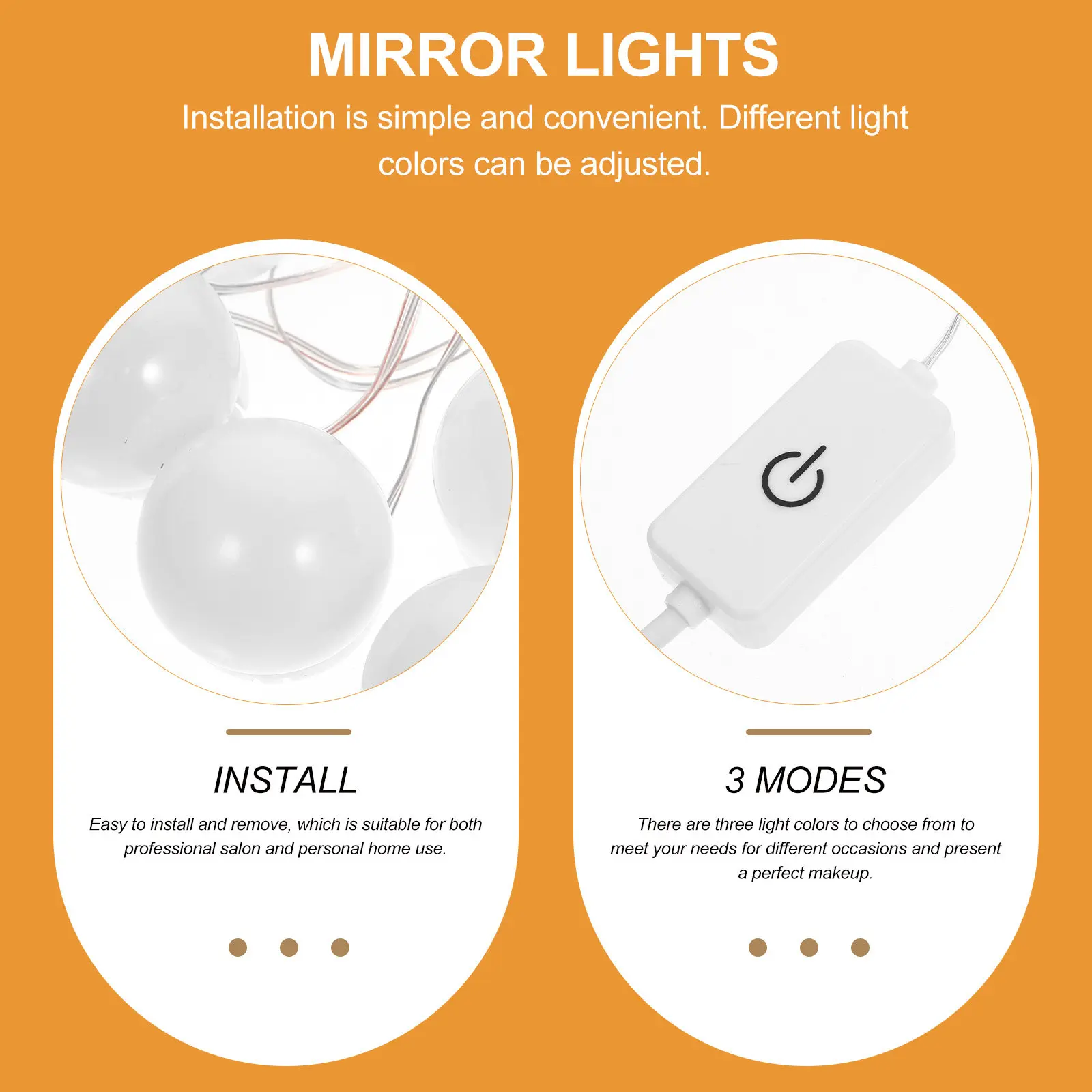 Креативная зеркальная лампа с регулируемым кронштейном для туалетного столика, зеркального шкафа, художественных выставок, домашнего декора и освещения
Креативная зеркальная лампа с регулируемым кронштейном для туалетного столика, зеркального шкафа, художественных выставок, домашнего декора и освещения