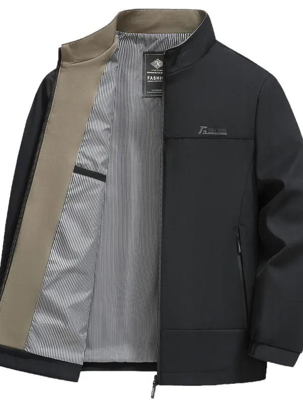 Мужская повседневная приталенная куртка на весну-осень с воротником-стойкой, тонкая, из дышащей полиэстеровой ткани, для делового стиля
Мужская повседневная приталенная куртка на весну-осень с воротником-стойкой, тонкая, из дышащей полиэстеровой ткани, для делового стиля