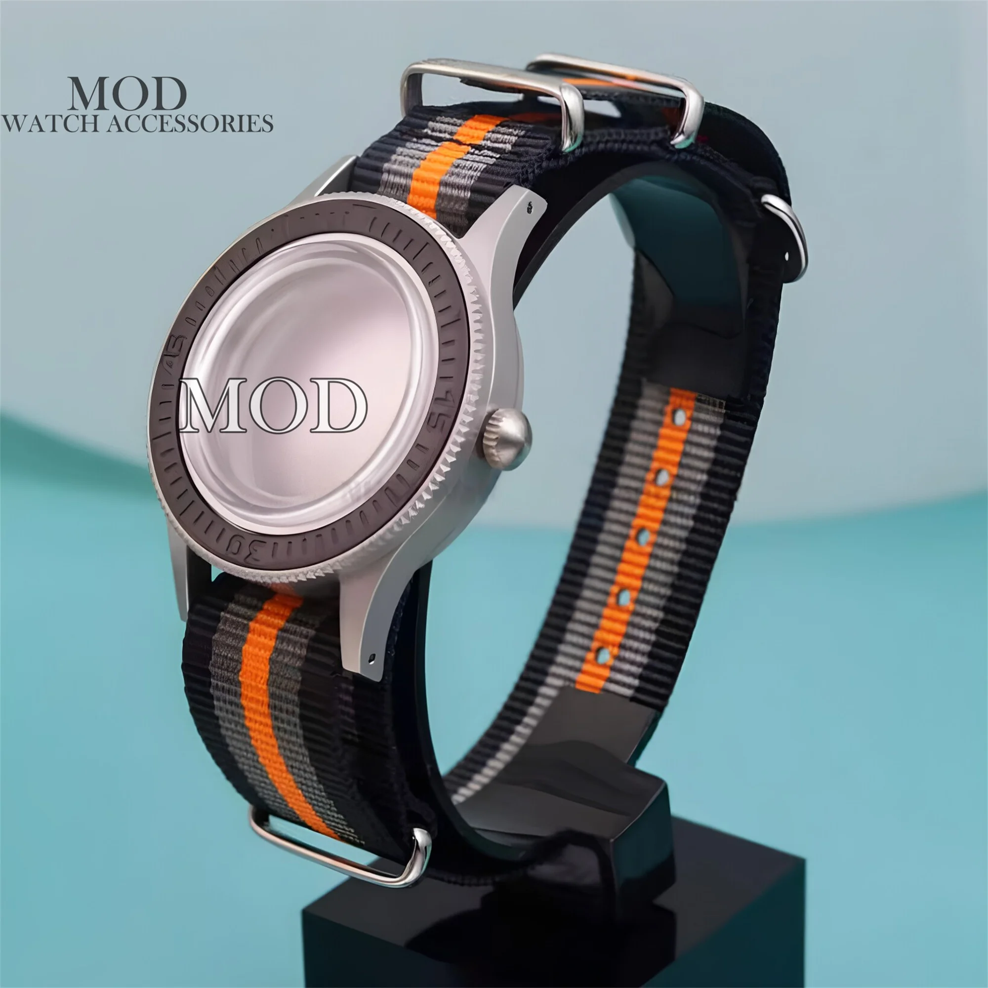 for 50 fathoms Stainless steel Watch Case 40MM NH35 Case nylon Strap Sapphire glass 100M Water Resistance for NH35 NH36 Movement
for 50 fathoms Stainless steel Watch Case 40MM NH35 Case nylon Strap Sapphire glass 100M Water Resistance for NH35 NH36 Movement