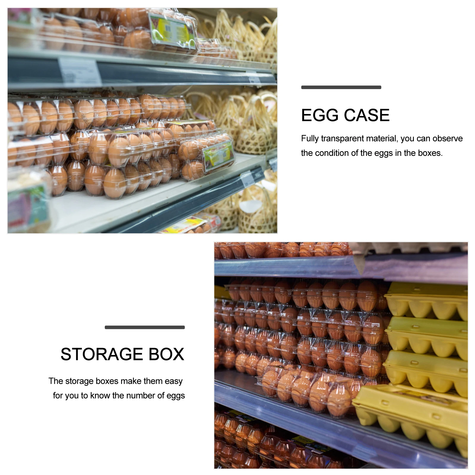 20pcs Plastic Trays Storage Boxes Thick Transparent Grids With Buckle Locks Household Egg Organizer Fresh Keeping Container Egg
20pcs Plastic Trays Storage Boxes Thick Transparent Grids With Buckle Locks Household Egg Organizer Fresh Keeping Container Egg