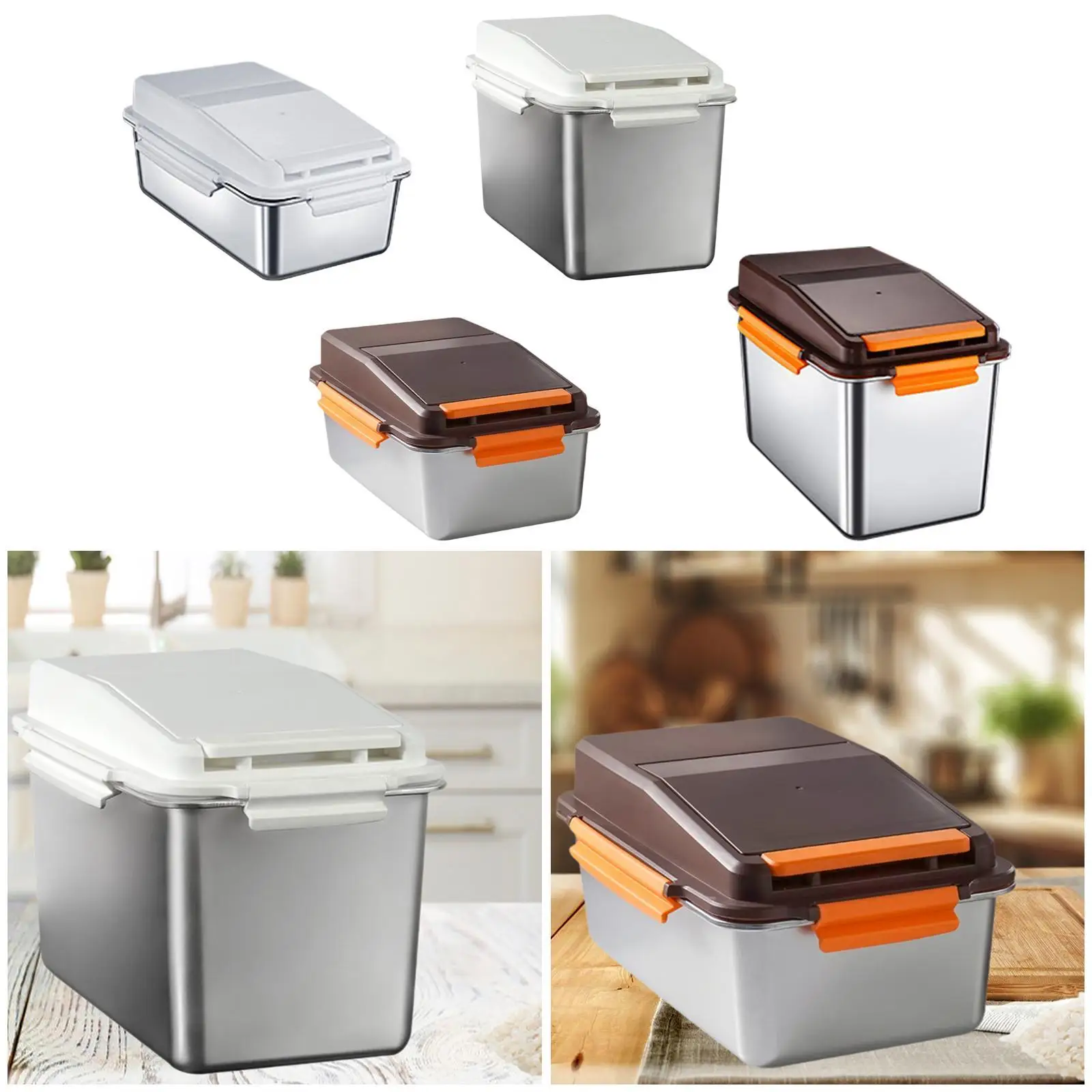 Flour Bin Pet Food Container Cereal Rice Food Storage Container Kitchen Organizer Stainless Steel Pet Food Storage Box
Flour Bin Pet Food Container Cereal Rice Food Storage Container Kitchen Organizer Stainless Steel Pet Food Storage Box