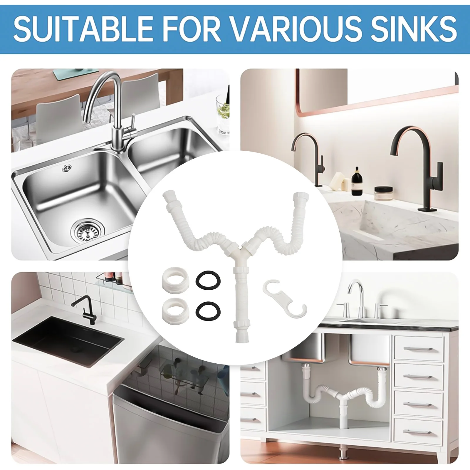 Для вывоза мусора G1-1 2, совместимый комплект для двойного сливного отверстия для раковины, совместимый с G1-1, 2-трубный сливной шланг, гибкая конструкция
Для вывоза мусора G1-1 2, совместимый комплект для двойного сливного отверстия для раковины, совместимый с G1-1, 2-трубный сливной шланг, гибкая конструкция