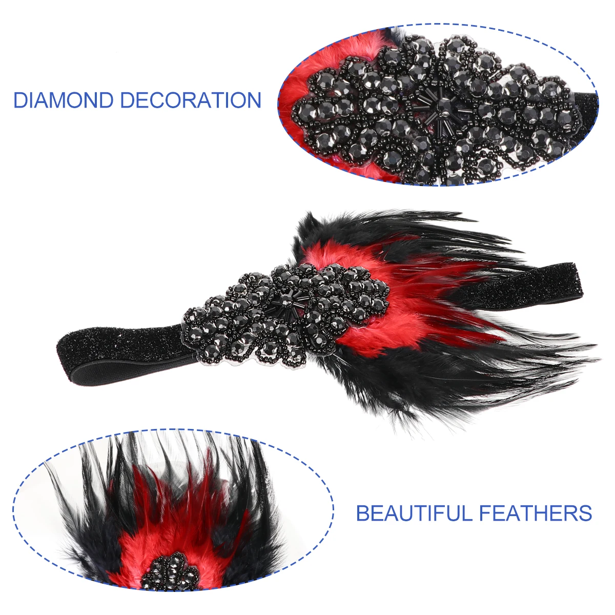 Retro 1920S Headband Flapper Headdress Halloween Costume Hair Accessories Hoop Masquerade Ball Lightweight Comfortable
Retro 1920S Headband Flapper Headdress Halloween Costume Hair Accessories Hoop Masquerade Ball Lightweight Comfortable