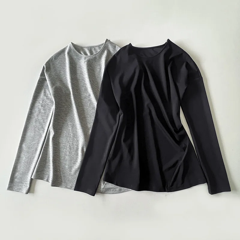 Withered Twisted Seam Pleated Waist Cinched Long Sleeved Top With Shoulder Zipper Slim Fit Fashionable Texture T-shirt Base Shir
Withered Twisted Seam Pleated Waist Cinched Long Sleeved Top With Shoulder Zipper Slim Fit Fashionable Texture T-shirt Base Shir