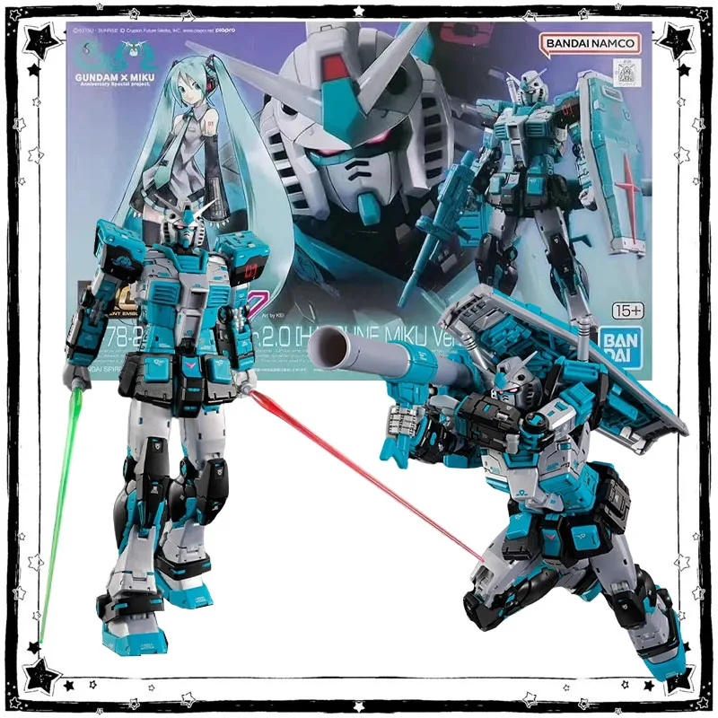 Bandai Gundam Model Kit RG 1/144 RX-78-2 Gundam Ver.2.0 Hatsune Miku Anime Action Figure Collection Assembly Model Toys Gifts
Bandai Gundam Model Kit RG 1/144 RX-78-2 Gundam Ver.2.0 Hatsune Miku Anime Action Figure Collection Assembly Model Toys Gifts