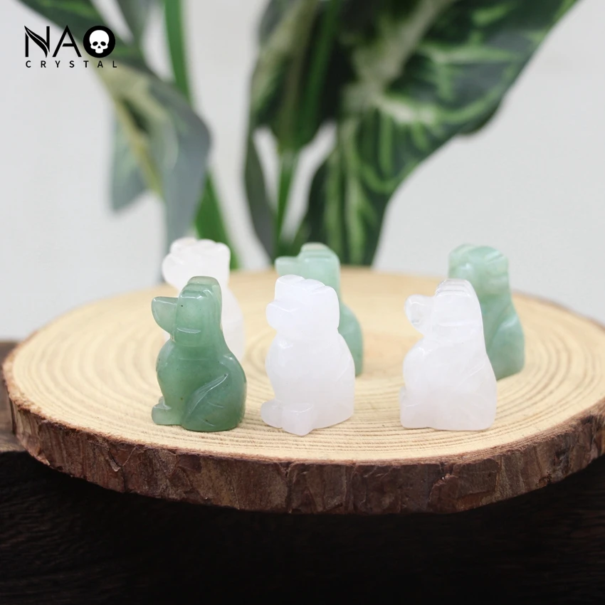 1.2" Aventurine Dog Statue Home Decoration Crafts Carved Gemstone Reiki Healing Crystal White Quartz Figurine Cute Animal Gifts
1.2" Aventurine Dog Statue Home Decoration Crafts Carved Gemstone Reiki Healing Crystal White Quartz Figurine Cute Animal Gifts