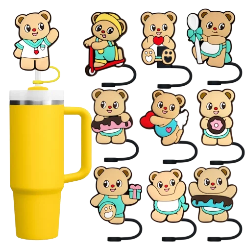 1-16PCS Cartoon Butter Bear 10mm Silicone Straw Covers Reusable Drink Caps for 30-40oz Mugs Universal Straw Topper Accessories
1-16PCS Cartoon Butter Bear 10mm Silicone Straw Covers Reusable Drink Caps for 30-40oz Mugs Universal Straw Topper Accessories