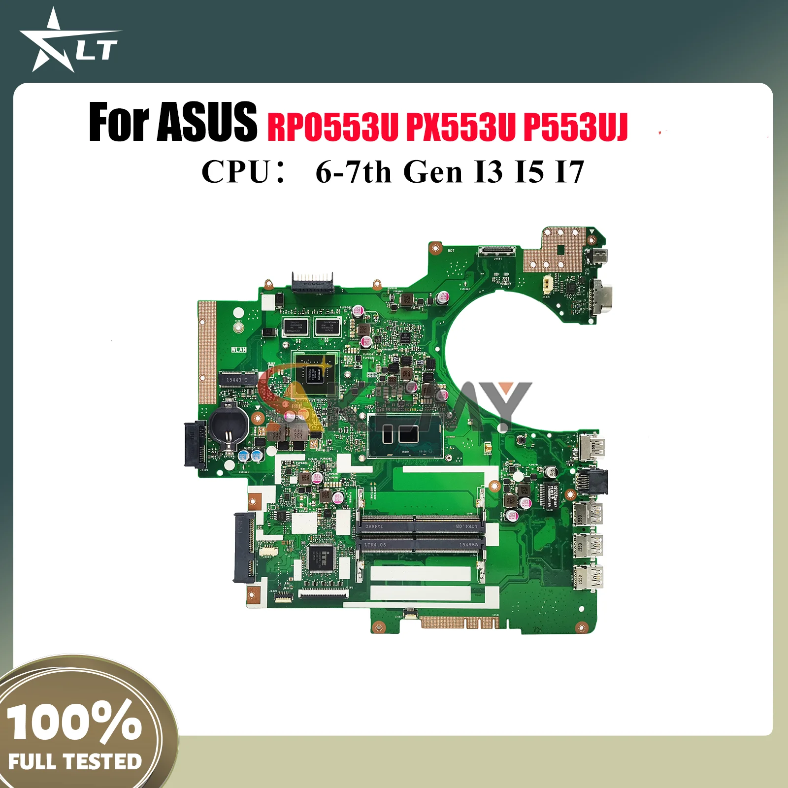 P553UJ Laptop Motherboard For ASUS ProArt P553U P553UJ PE553U RPO553U PX553U Notebook Mainboard With I3 I5 I7 CPU 100% tests OK
P553UJ Laptop Motherboard For ASUS ProArt P553U P553UJ PE553U RPO553U PX553U Notebook Mainboard With I3 I5 I7 CPU 100% tests OK