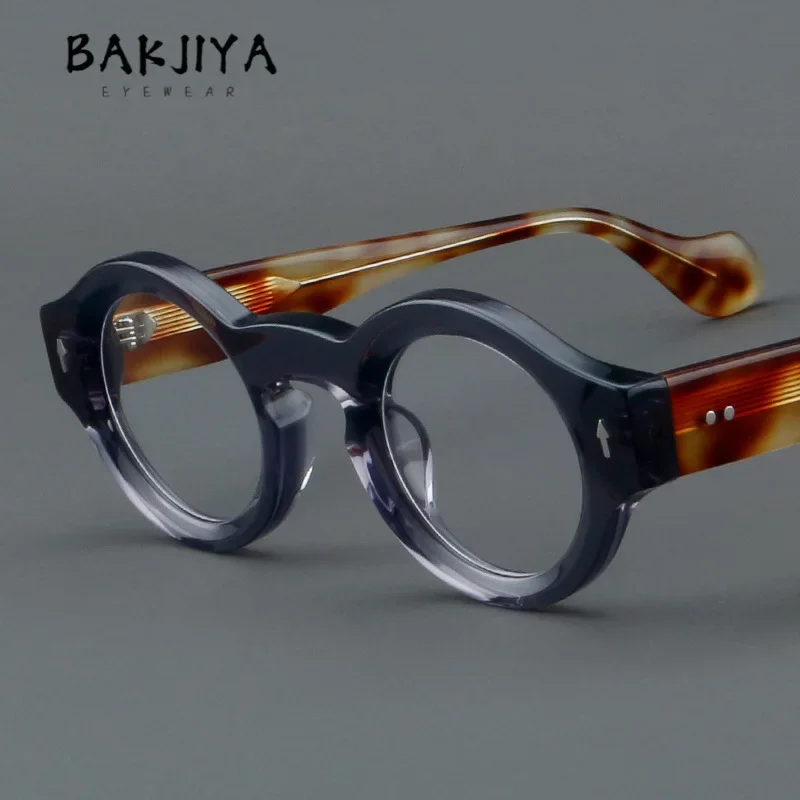 Vintage Acetate Handmade Round Frame Thick Rim Eyewear Personality Designer Men Trend Prescription Eyeglasses for Women Glasses
Vintage Acetate Handmade Round Frame Thick Rim Eyewear Personality Designer Men Trend Prescription Eyeglasses for Women Glasses