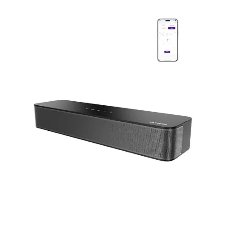 TV soundbar for home entertainment, ABS plastic, black, 2.1ch surround sound with built-in subwoofer and 132W peak power
TV soundbar for home entertainment, ABS plastic, black, 2.1ch surround sound with built-in subwoofer and 132W peak power