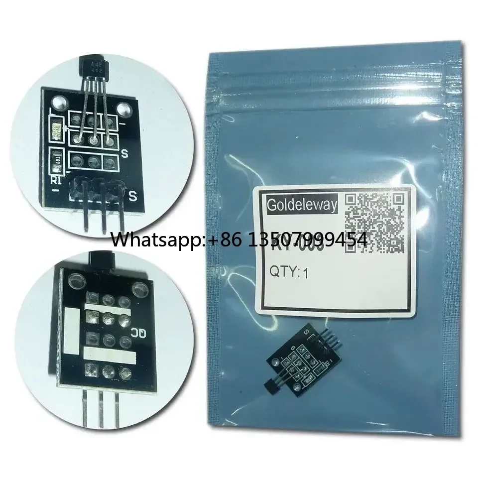 KY-003 A3144 Standard Hall Magnetic DIY Projects Sensor Module for Boards Compatible Original Brand
KY-003 A3144 Standard Hall Magnetic DIY Projects Sensor Module for Boards Compatible Original Brand