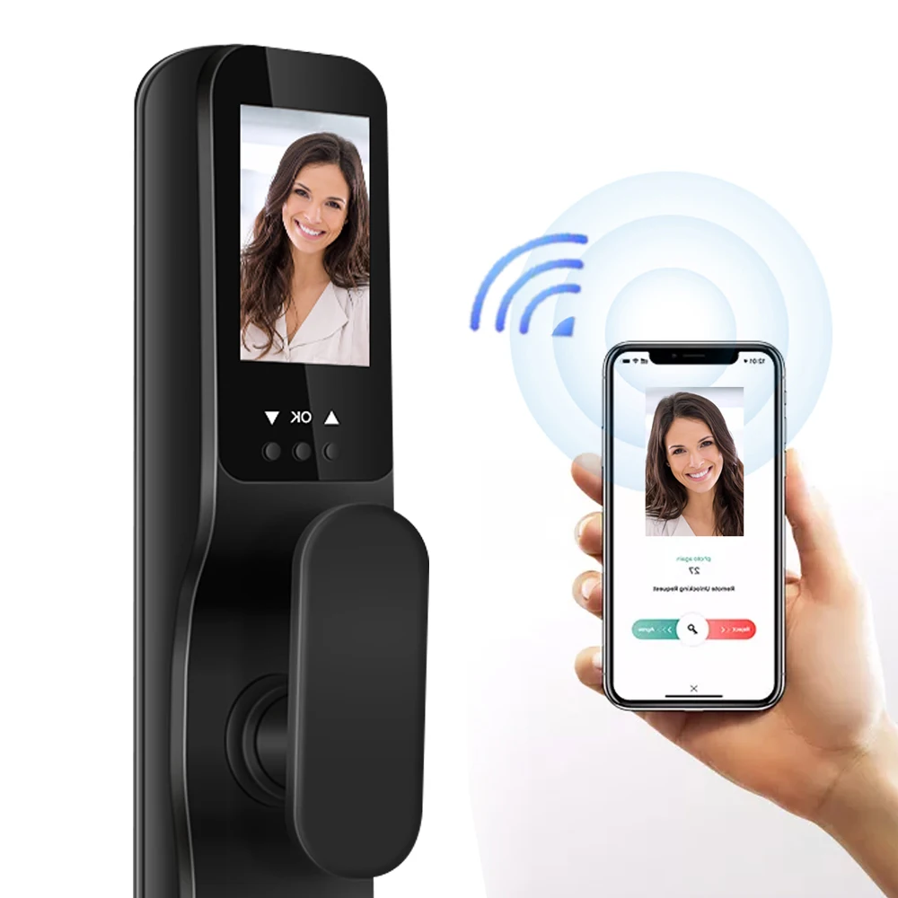 Door Entry Security Smart Rfid Card 3d Face Recognition Fingerprint Door Lock Tuya App Door Lock
Door Entry Security Smart Rfid Card 3d Face Recognition Fingerprint Door Lock Tuya App Door Lock