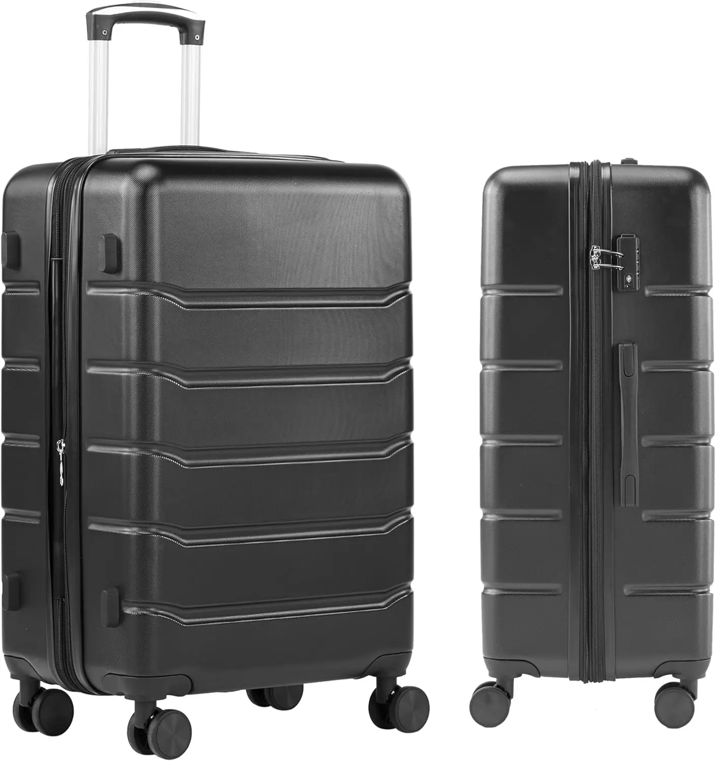 28 Inch Expandable Hardside Carry On Luggage with Spinner Wheels & TSA Lock, ABS Hard Shell Lightweight Suitcase, Black
28 Inch Expandable Hardside Carry On Luggage with Spinner Wheels & TSA Lock, ABS Hard Shell Lightweight Suitcase, Black