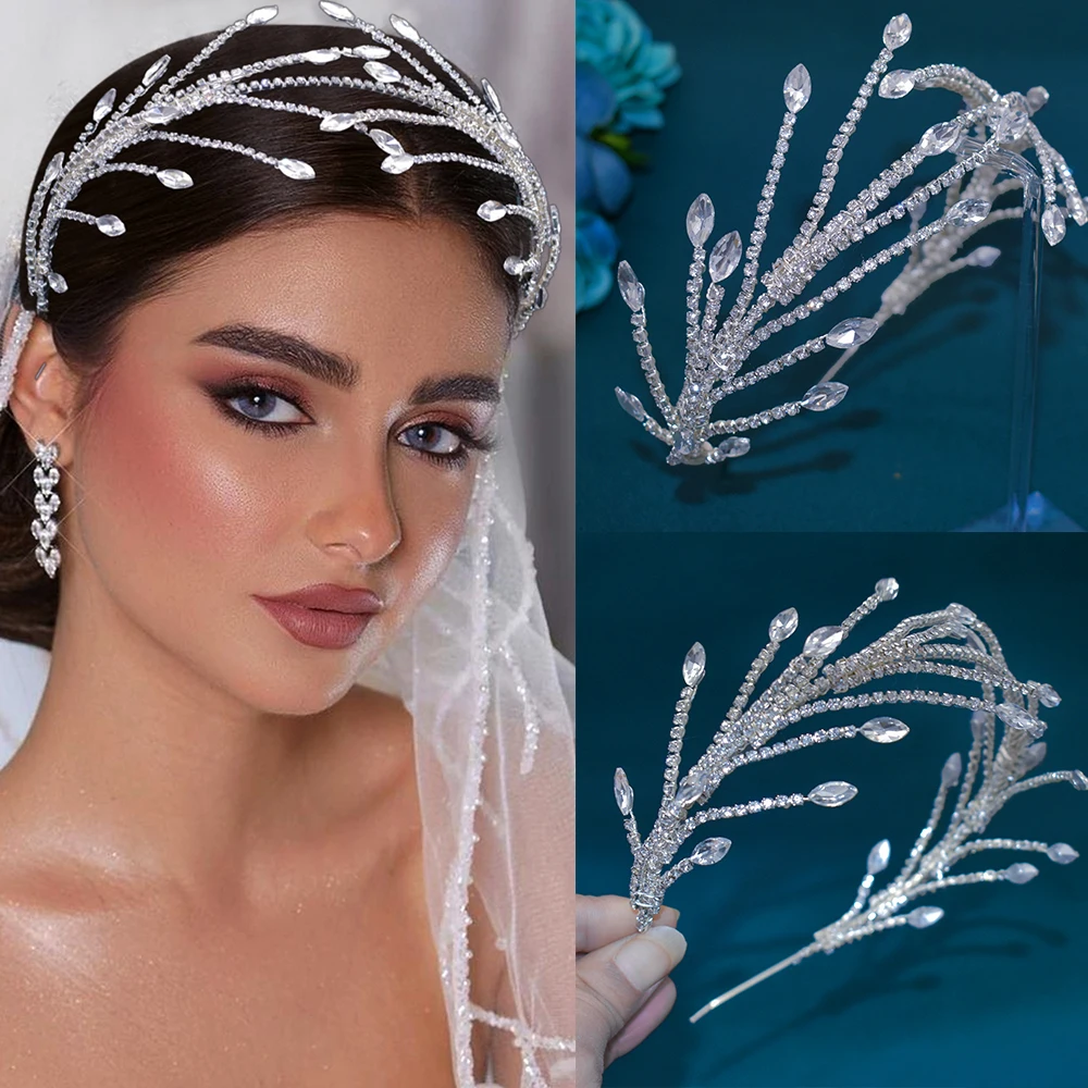 DZ113 Rhinestone Wedding Headpiece Baroque Jewelry Hair Accessories Crystal Bridal Hairband Silver Ballroom Headband Hoop
DZ113 Rhinestone Wedding Headpiece Baroque Jewelry Hair Accessories Crystal Bridal Hairband Silver Ballroom Headband Hoop