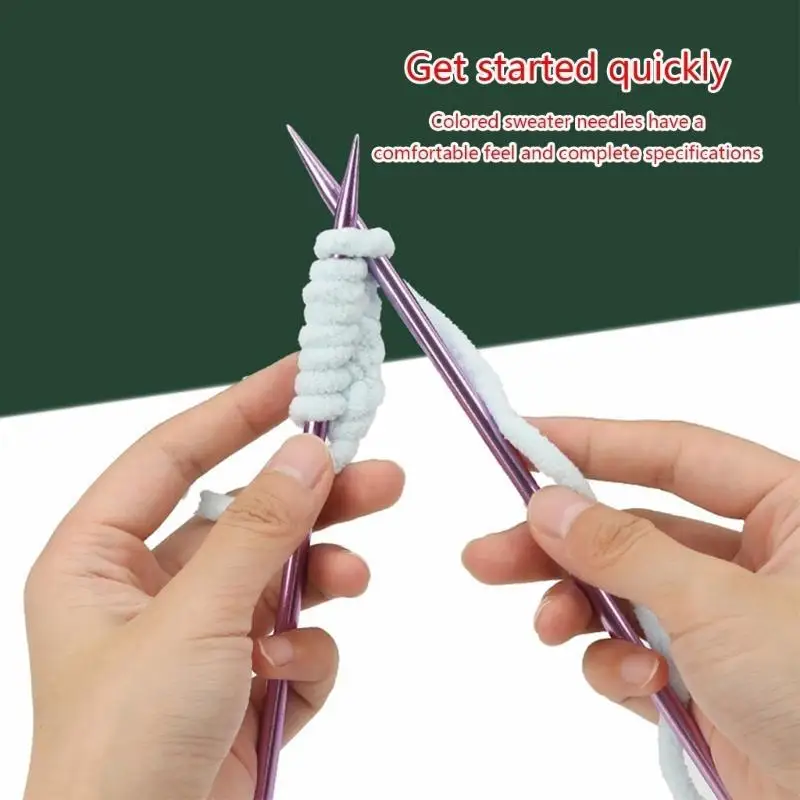 E8BD Aluminum Crafting Weaving Needle Single Pointed Knitting Needle DIY Craft Tool
E8BD Aluminum Crafting Weaving Needle Single Pointed Knitting Needle DIY Craft Tool