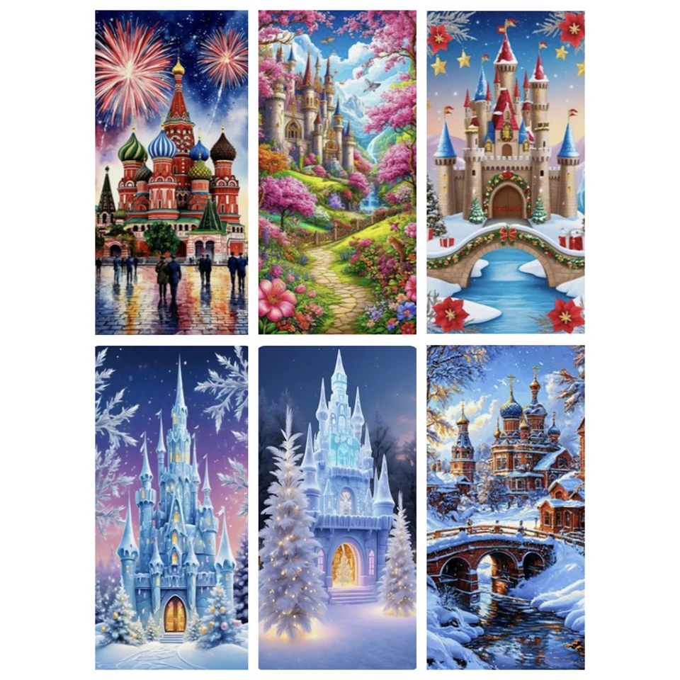 New Diamond Painting Christmas Landscape Castle 5DDIY Diamond Inlaid Rhinestone Picture Home Decoration Craft Set
New Diamond Painting Christmas Landscape Castle 5DDIY Diamond Inlaid Rhinestone Picture Home Decoration Craft Set