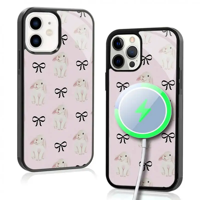 Bunny Bow Phone Case For IPhone 11 12 13 14 15 Plus Pro Max Mirror Acrylic Cover For Magsafe Wireless Charging
Bunny Bow Phone Case For IPhone 11 12 13 14 15 Plus Pro Max Mirror Acrylic Cover For Magsafe Wireless Charging