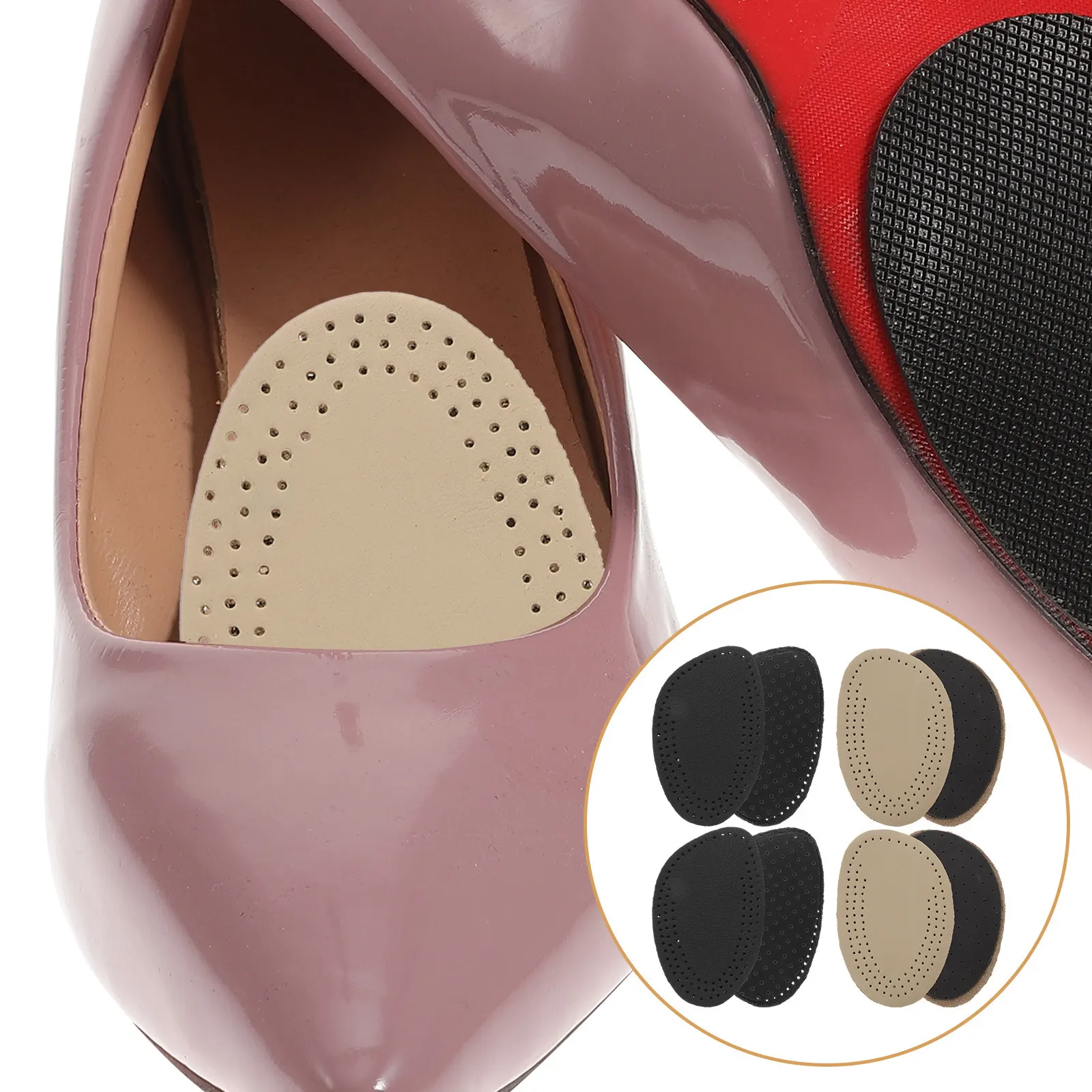 4Pairs Professional Forefoot Pads Cowhide Material Pain Relieving Mat Women Daily Use Portable Comfortable Foot Therapy Tool
4Pairs Professional Forefoot Pads Cowhide Material Pain Relieving Mat Women Daily Use Portable Comfortable Foot Therapy Tool