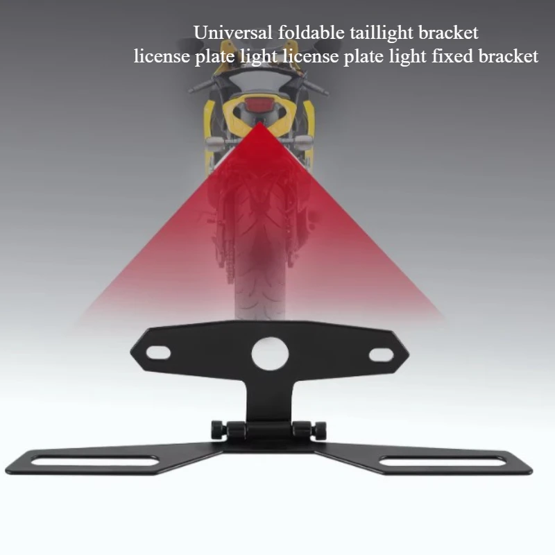 Motorcycle License Plate Bracket Taillight Mount Support Folding Number Plate Frame Holder Mount Universal Motorbike Accessories
Motorcycle License Plate Bracket Taillight Mount Support Folding Number Plate Frame Holder Mount Universal Motorbike Accessories