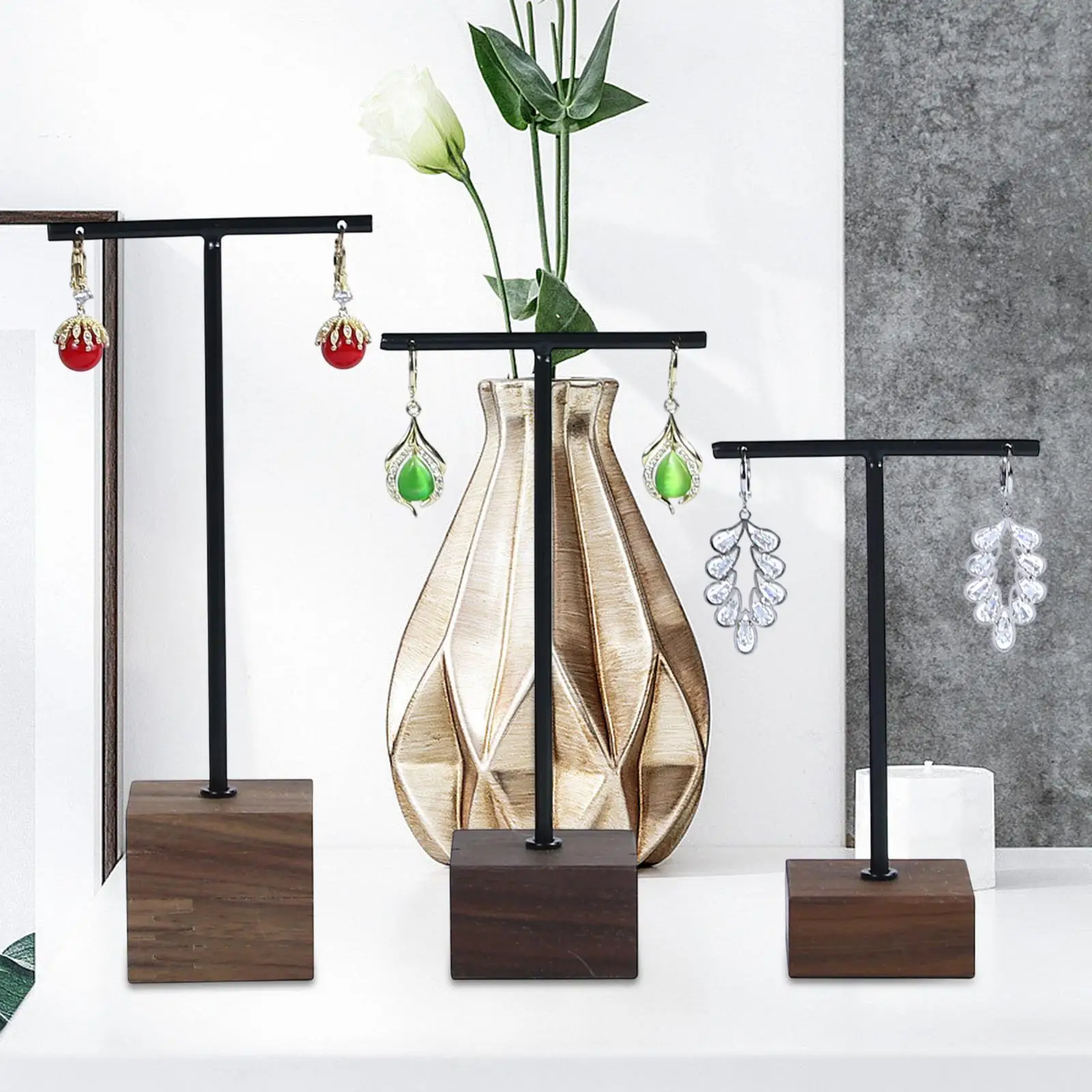 3Pcs Earring Display Stand Earring Display Holder Jewelry Organizer Earring T Stand for Bracelet Tradeshow Closet Showroom
3Pcs Earring Display Stand Earring Display Holder Jewelry Organizer Earring T Stand for Bracelet Tradeshow Closet Showroom